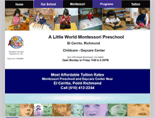 Tablet Screenshot of littleworldmontessori.com